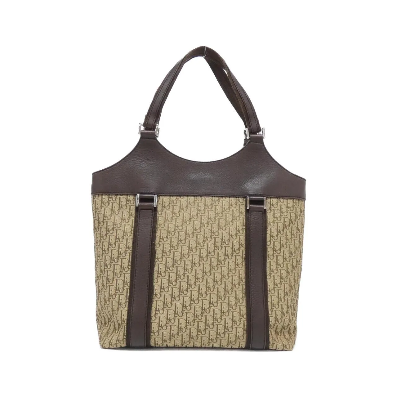 DIOR Handbag Canvas Brown Canvas Rank A - Thumbnail 2