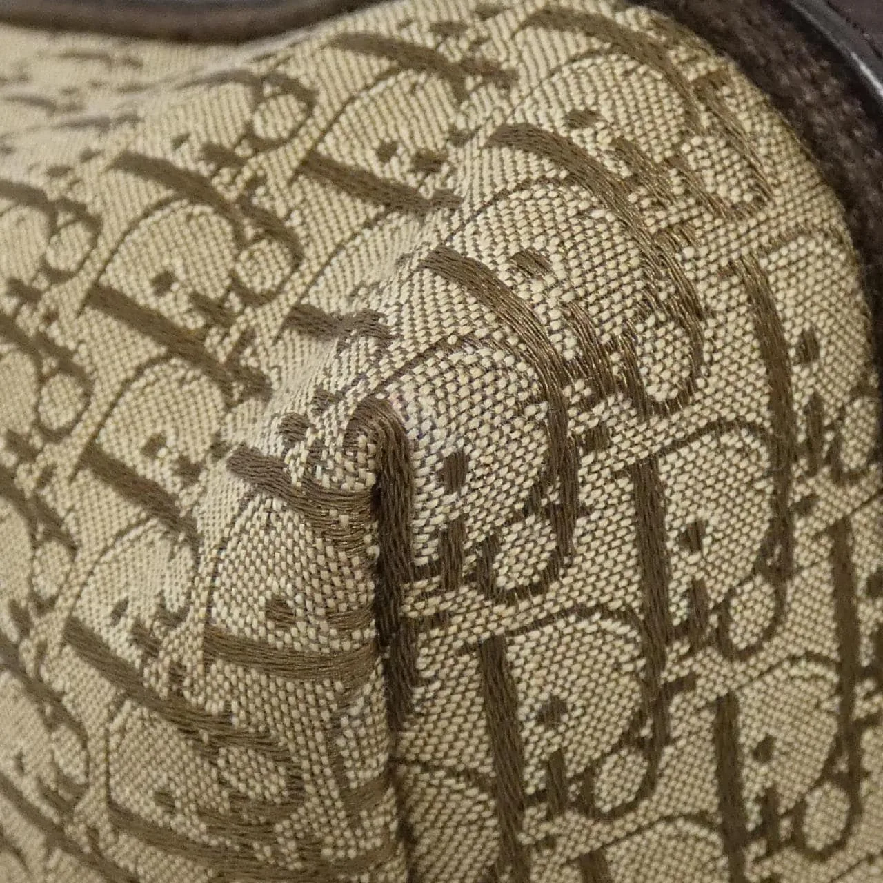 DIOR Handbag Canvas Brown Canvas Rank A - Thumbnail 3