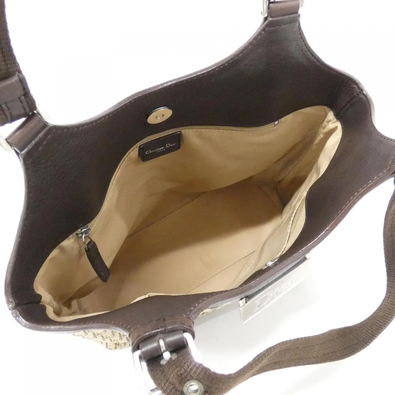 DIOR Handbag Canvas Brown Canvas Rank A - Thumbnail 8