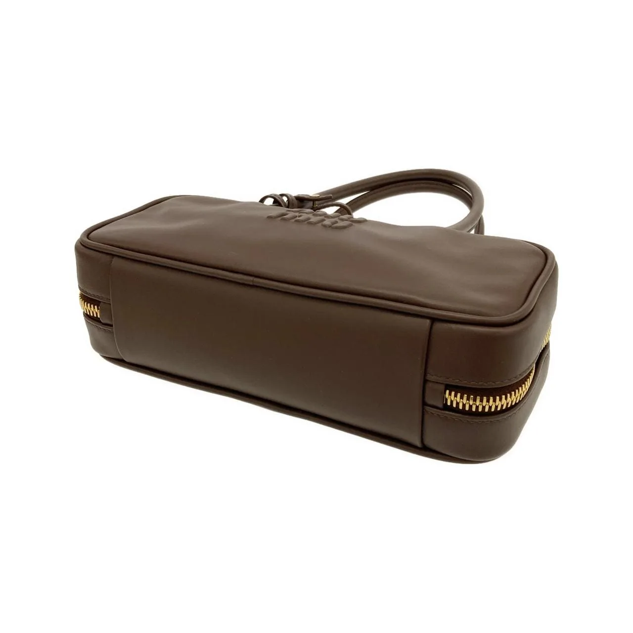 MIU MIU 5BB173 Handbag 金色 中古品A - 縮圖 3