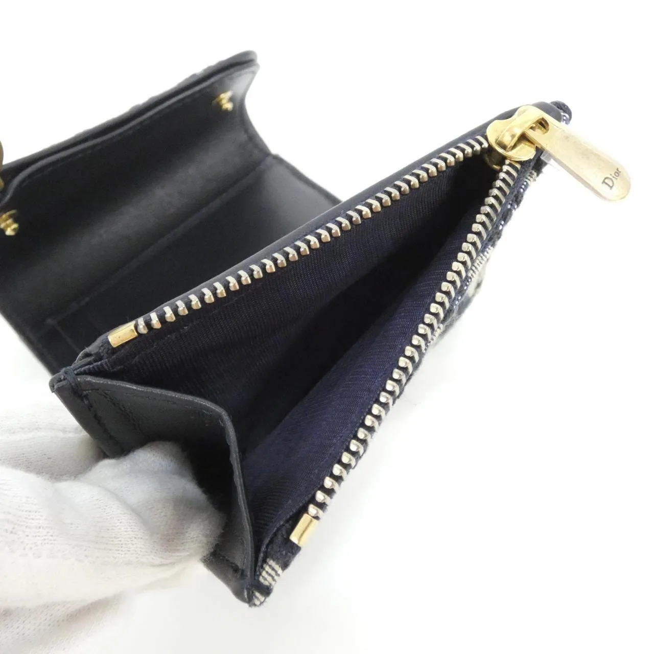 DIOR Saddle S5652CTZQ Wallet Canvas Canvas Unused - Thumbnail 6