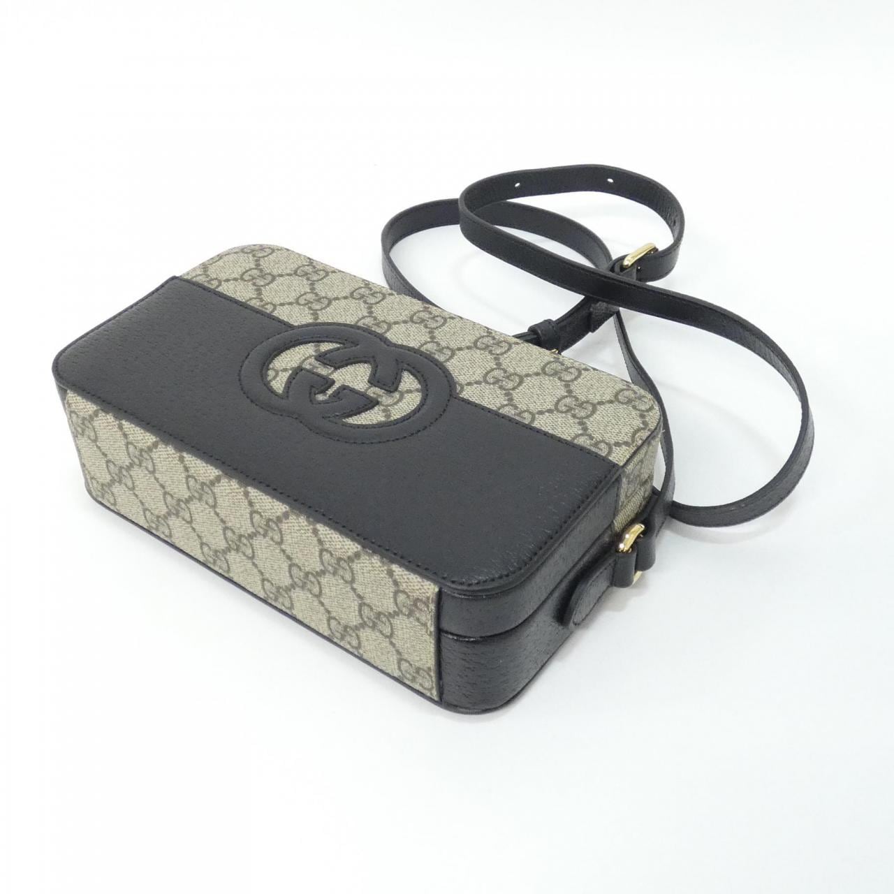 GUCCI 725341 K9GSG Shoulder Canvas Black Canvas - Thumbnail 3