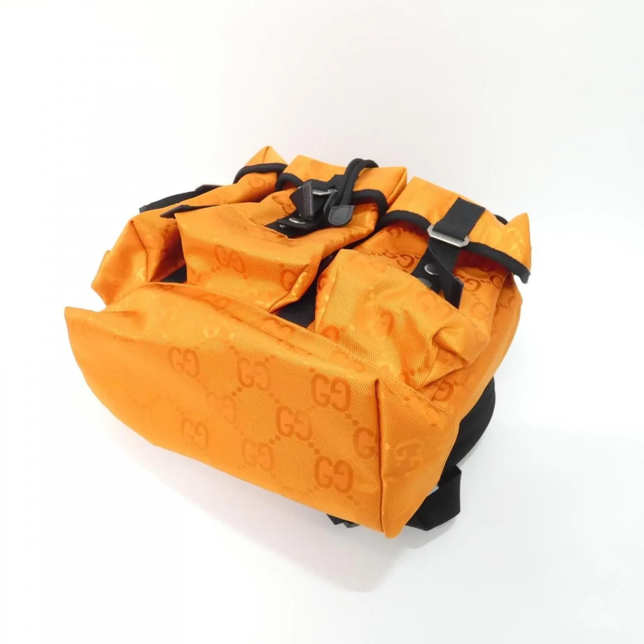 GUCCI 626160 H9HFN Backpack Nylon 黑色 尼龍 中古品A - 縮圖 3