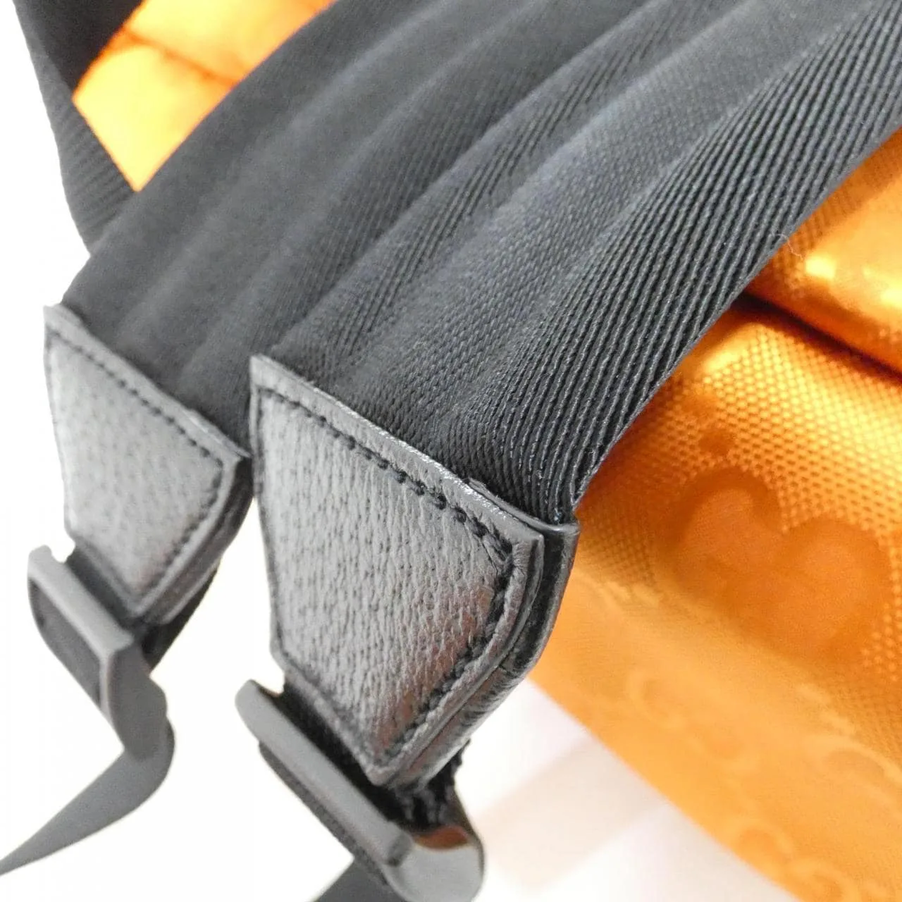 GUCCI 626160 H9HFN Backpack Nylon 黑色 尼龍 中古品A - 縮圖 4