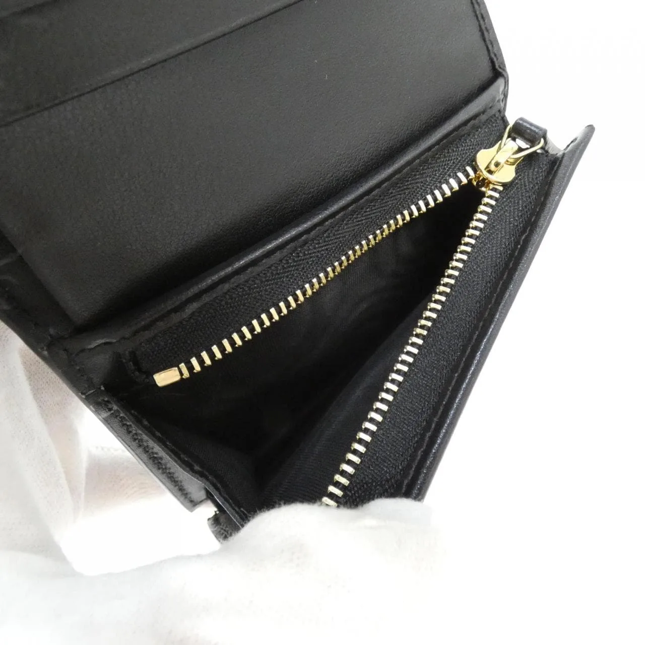 GUCCI 723786 UM8IG Wallet Leather 黑色 皮革 中古品A - 縮圖 6