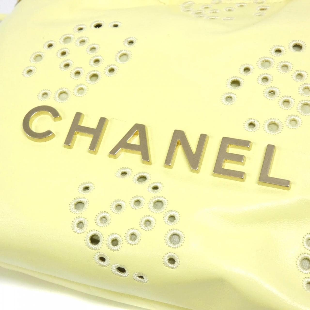 CHANEL Chanel 22 AS3980 Bag 黃色 中古品A - 縮圖 4