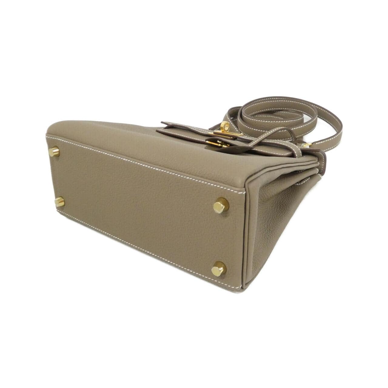 HERMES HERMÈS Kelly 044624CC Bag Togo Etoupe Togo 牛皮 未使用品 - 縮圖 3