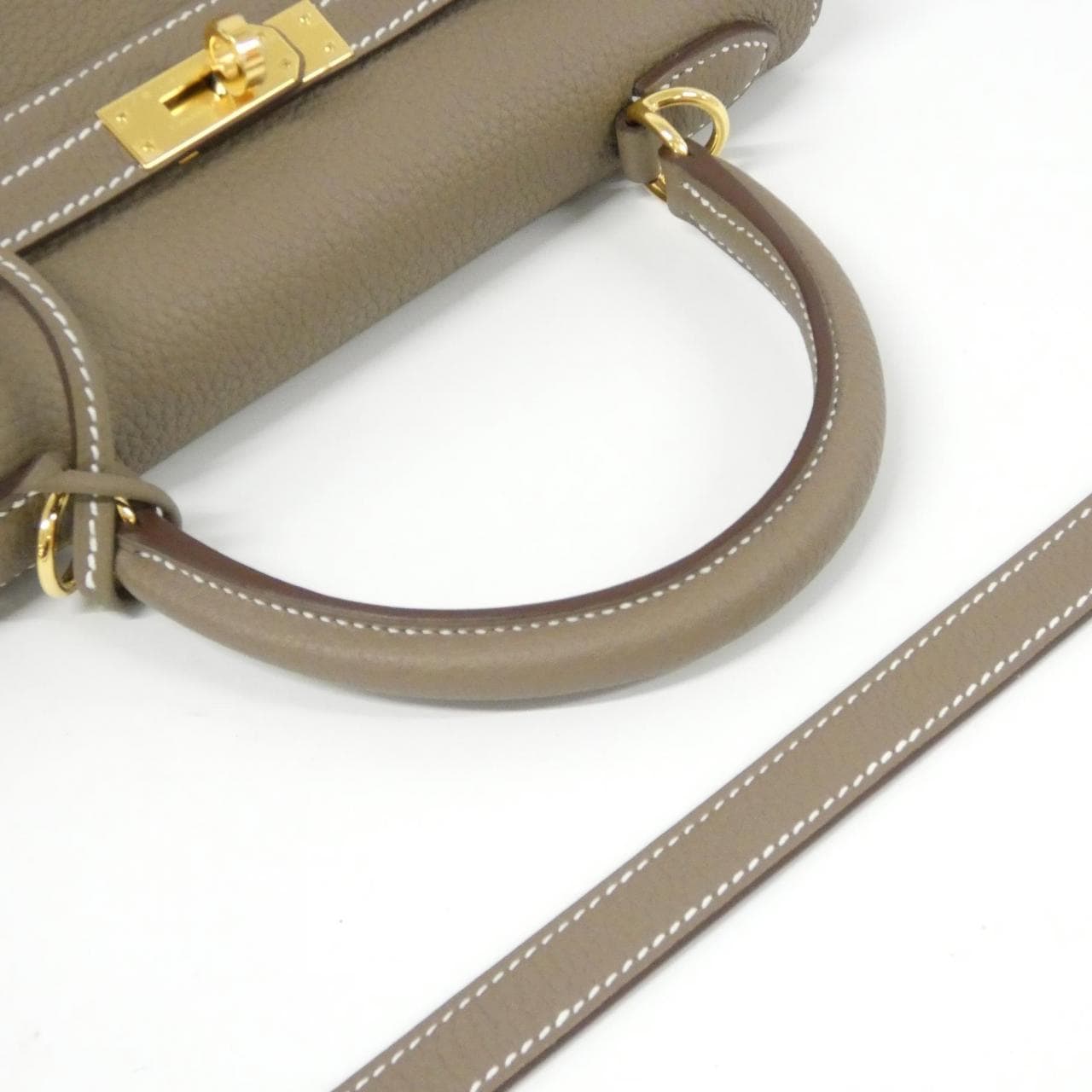 HERMES HERMÈS Kelly 044624CC Bag Togo Etoupe Togo 牛皮 未使用品 - 縮圖 5