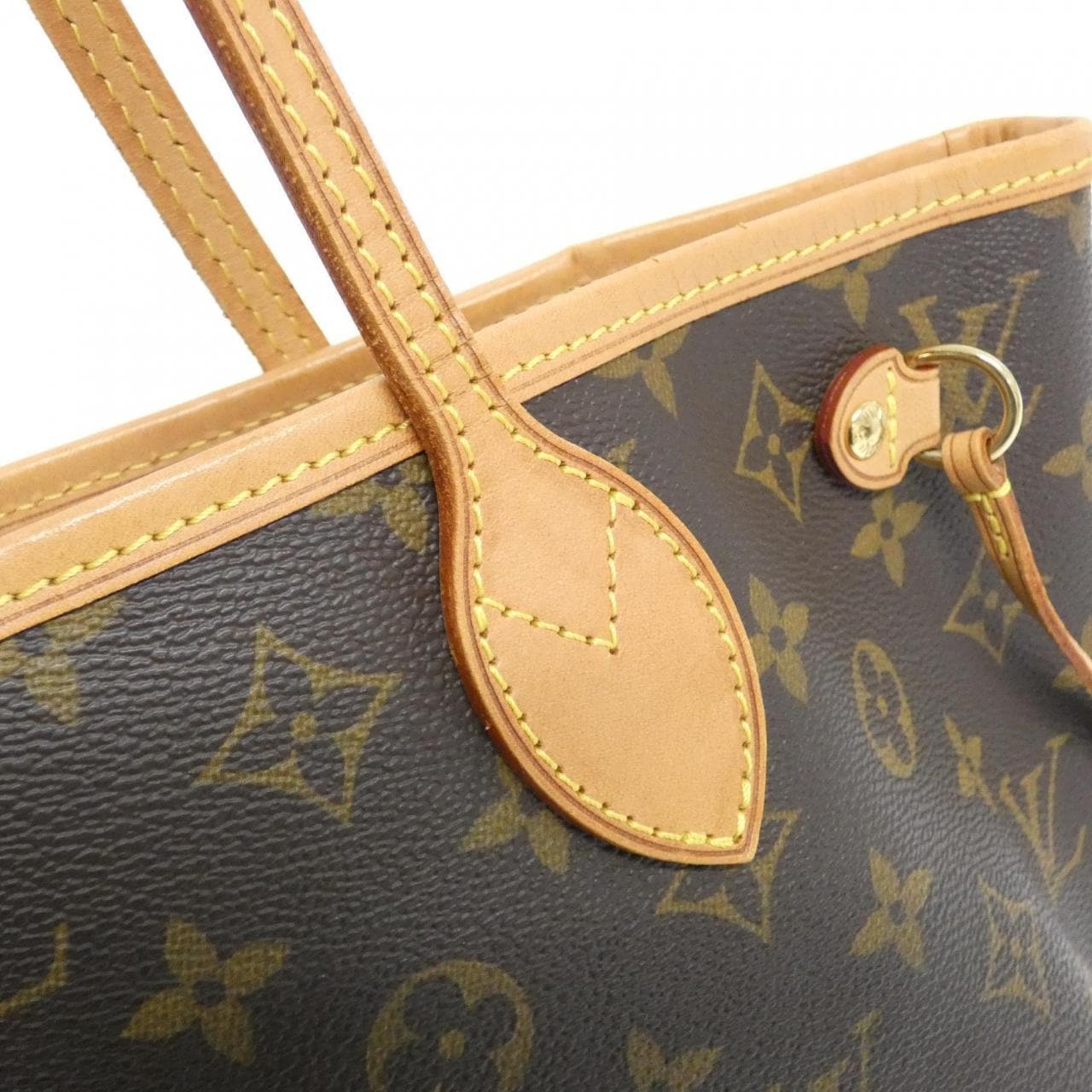 LOUIS VUITTON Neverfull M40155 Bag Monogram 黑色 Monogram 中古品A - 縮圖 3