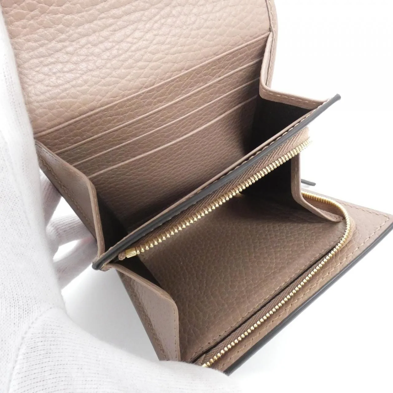 GUCCI 598587 17WAG Wallet Canvas 黑色 帆布 中古品A - 縮圖 3