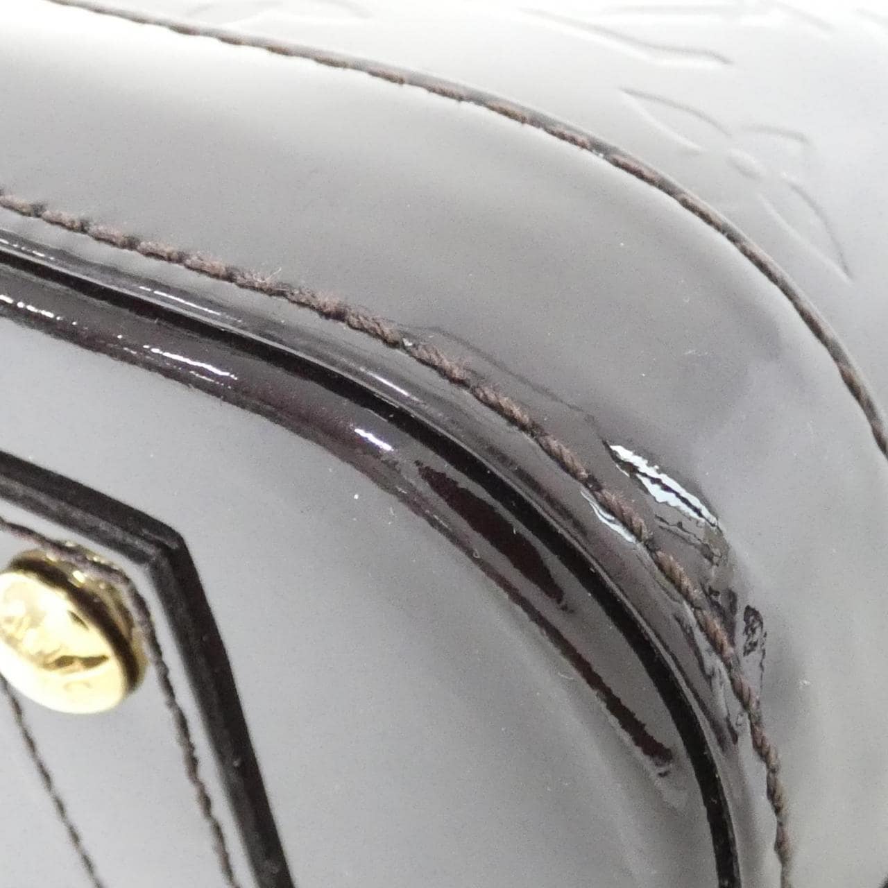 LOUIS VUITTON Alma M91678 Handbag Vernis 黑色 Vernis 中古品A - 縮圖 2