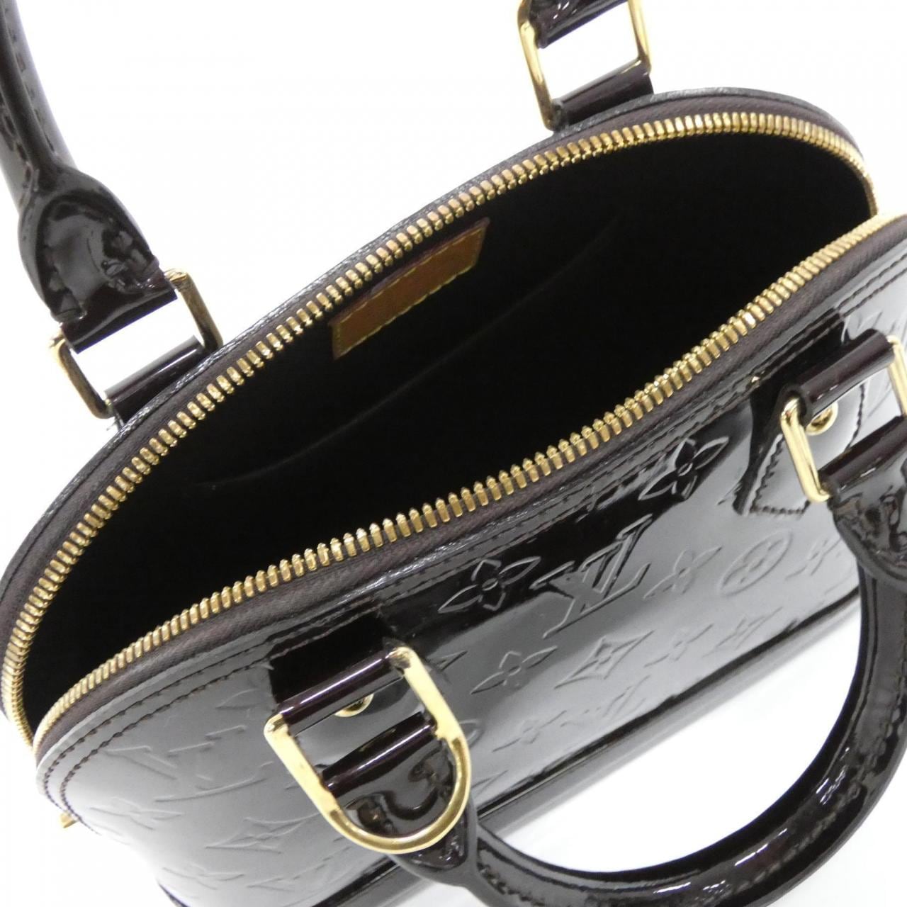 LOUIS VUITTON Alma M91678 Handbag Vernis 黑色 Vernis 中古品A - 縮圖 5