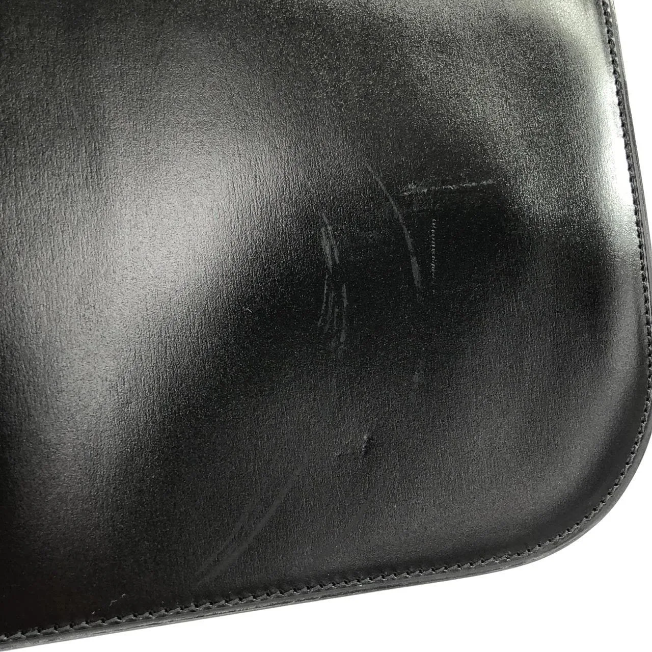 CELINE Shoulder Leather 黑色 皮革 中古品A - 縮圖 7