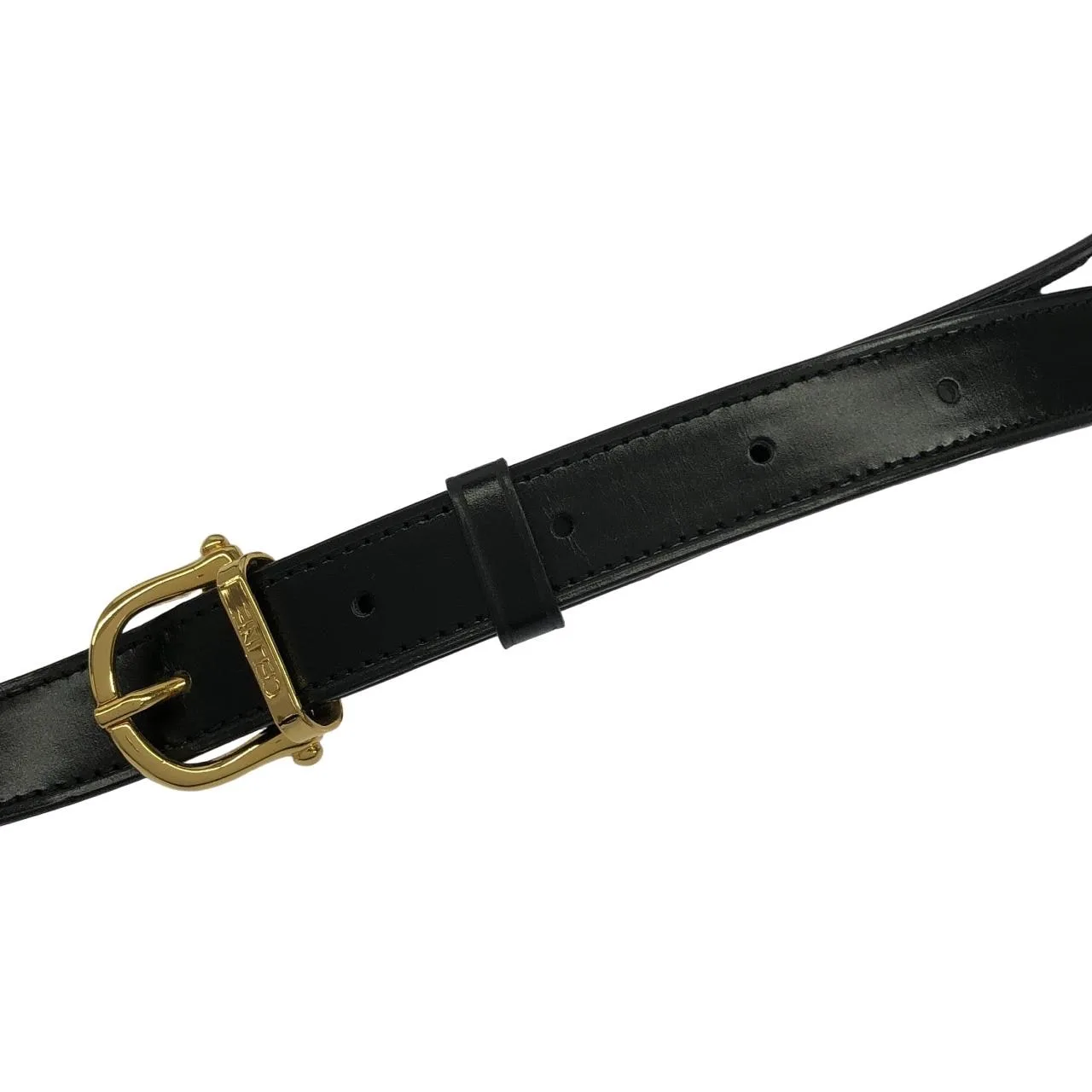 CELINE Shoulder Leather 黑色 皮革 中古品A - 縮圖 8