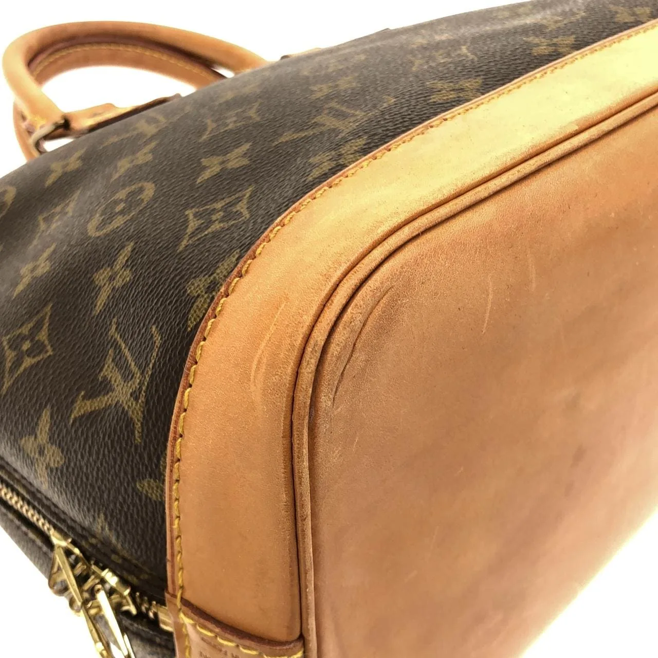 LOUIS VUITTON Alma M51130 Handbag Monogram 黑色 Monogram 中古品B - 縮圖 2