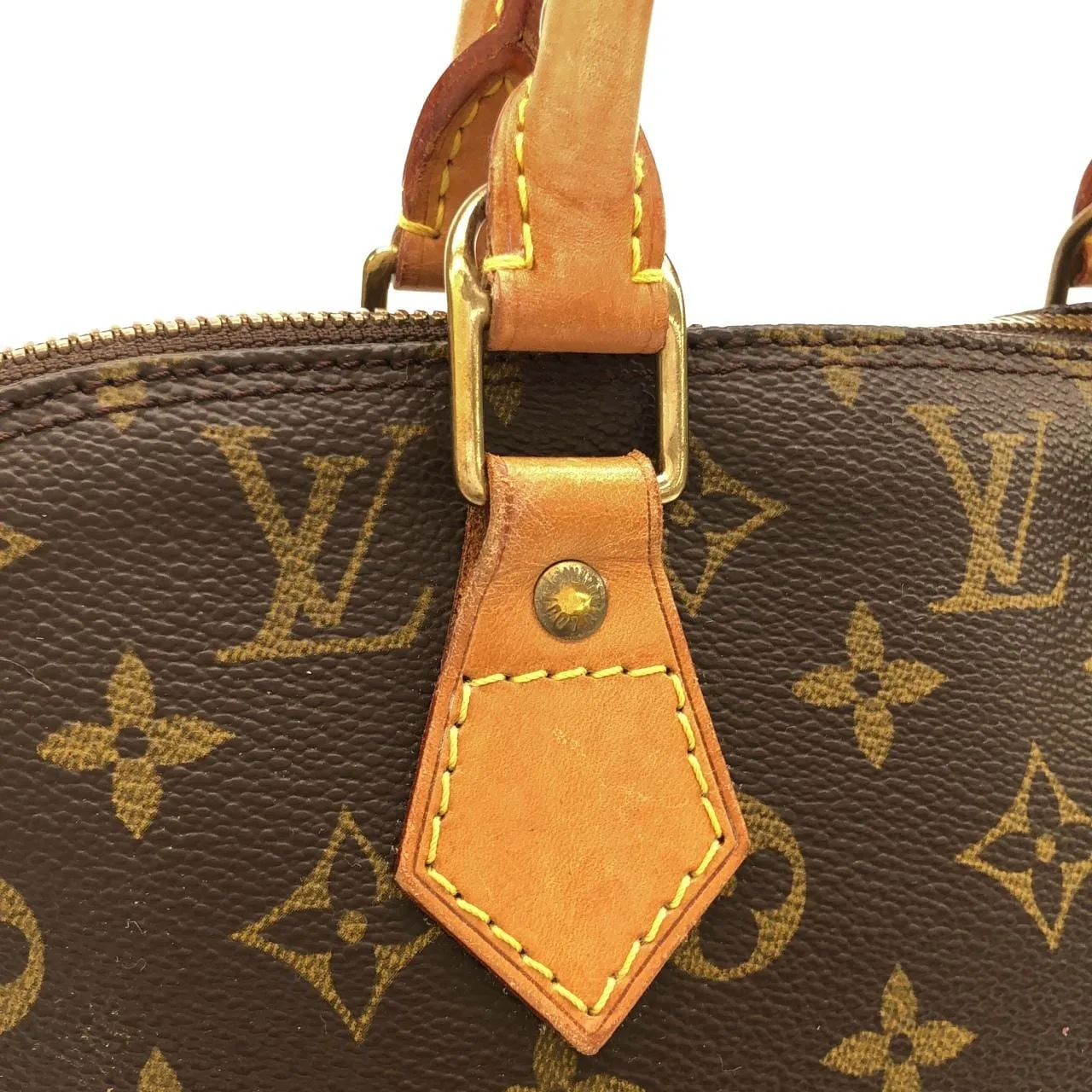 LOUIS VUITTON Alma M51130 Handbag Monogram 黑色 Monogram 中古品B - 縮圖 6