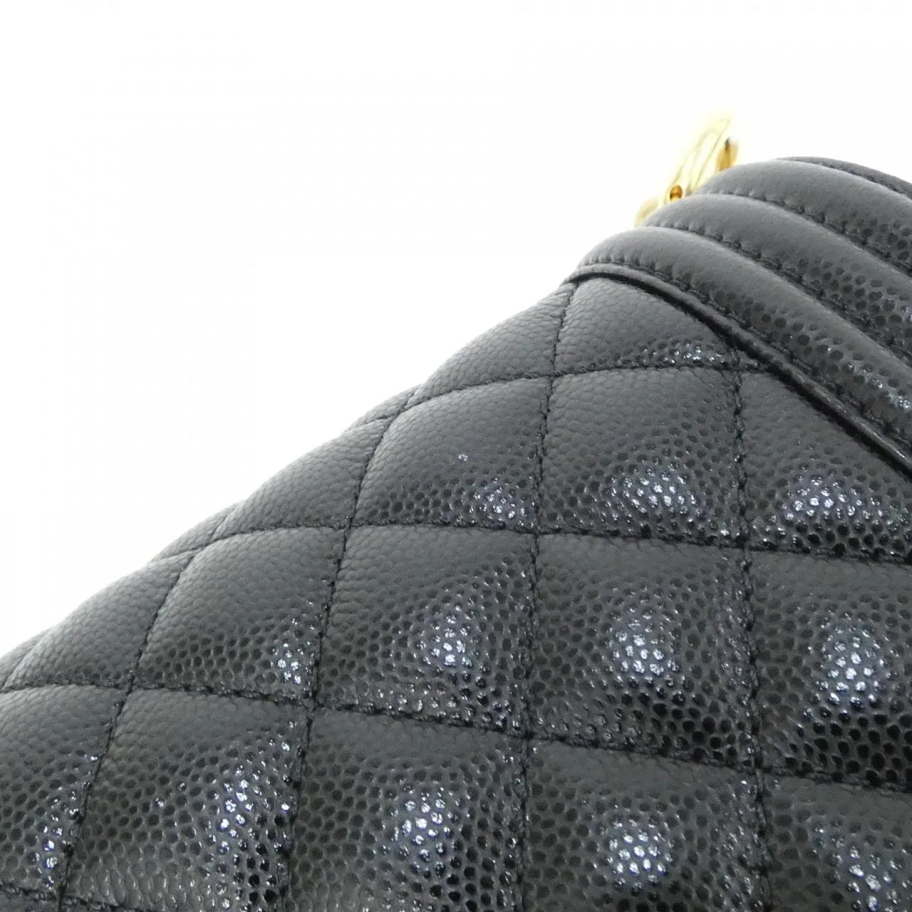 CHANEL Boy Chanel 67086 Shoulder Grained Calfskin Black Grained Calfskin Rank A - Thumbnail 4