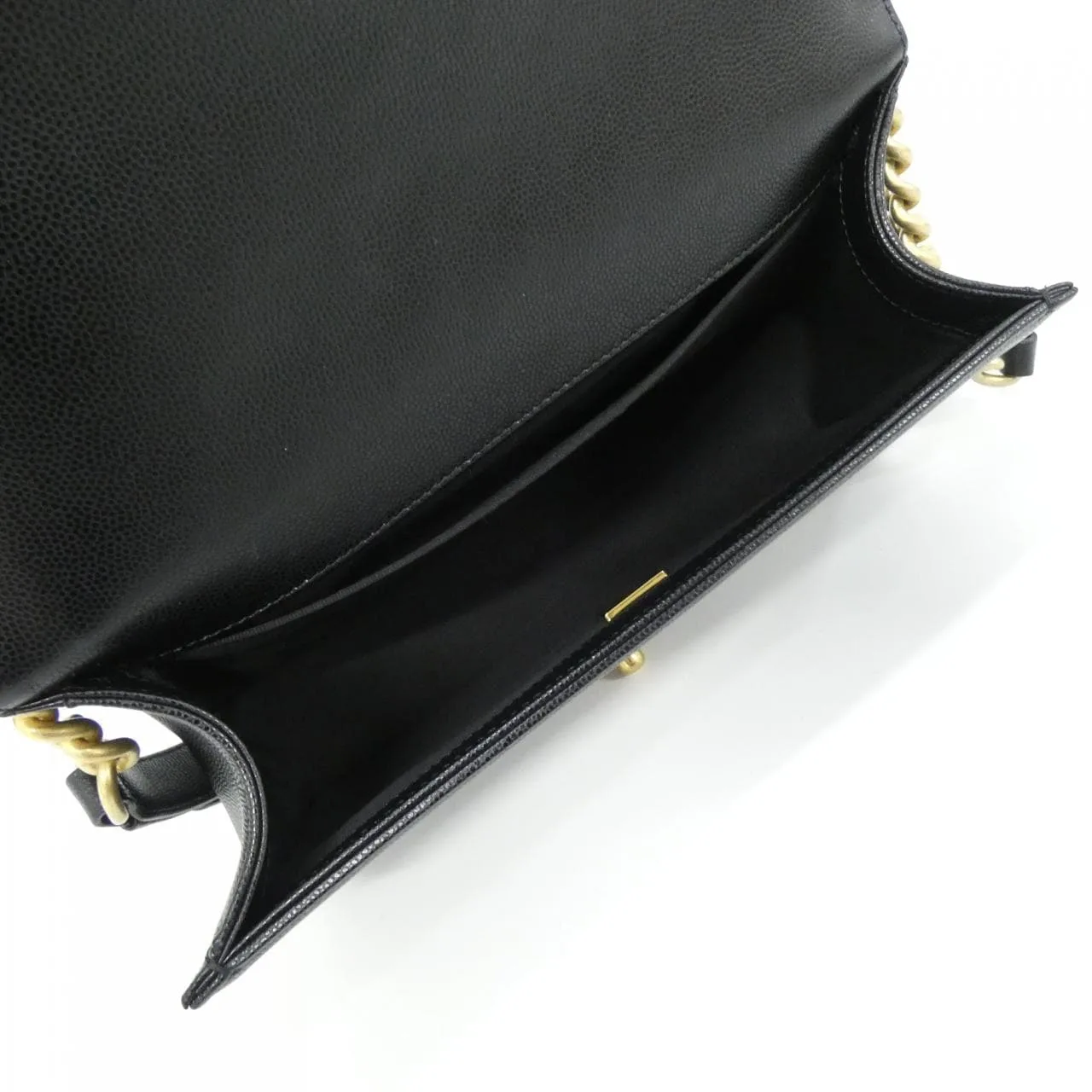 CHANEL Boy Chanel 67086 Shoulder Grained Calfskin Black Grained Calfskin Rank A - Thumbnail 7