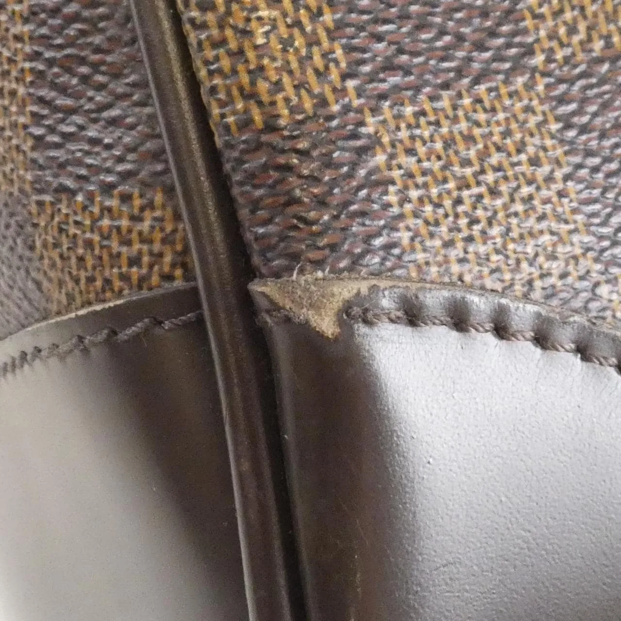 LOUIS VUITTON N52000 Handbag Damier 黑色 Damier 中古品B - 縮圖 5