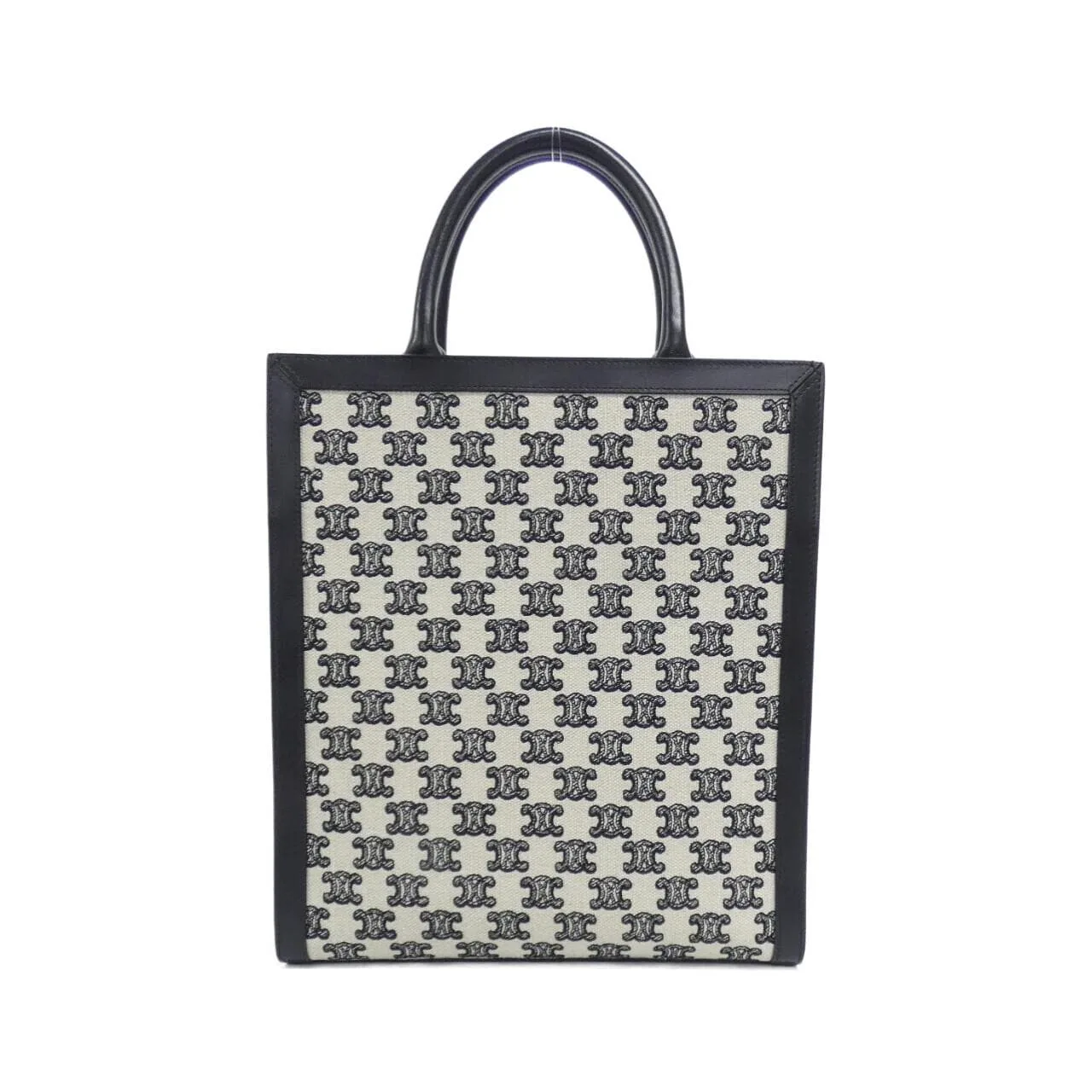 CELINE Cabas 194352CS8 Handbag Canvas Black Canvas Rank A - Thumbnail 2