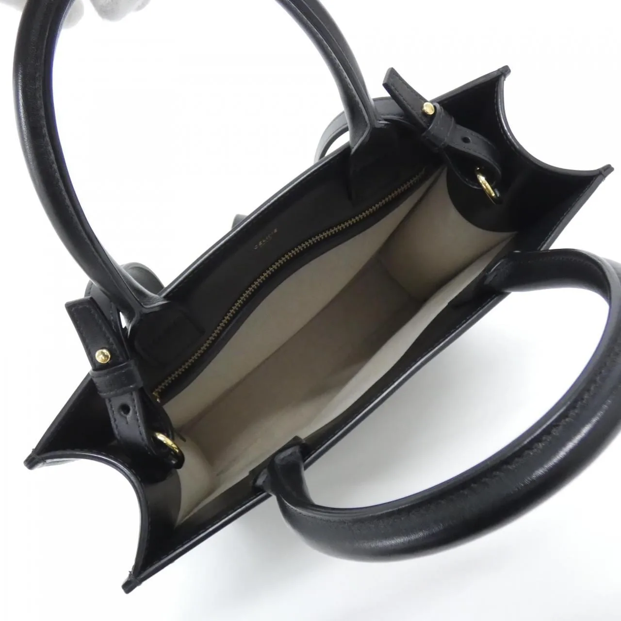 CELINE Cabas 194352CS8 Handbag Canvas Black Canvas Rank A - Thumbnail 10