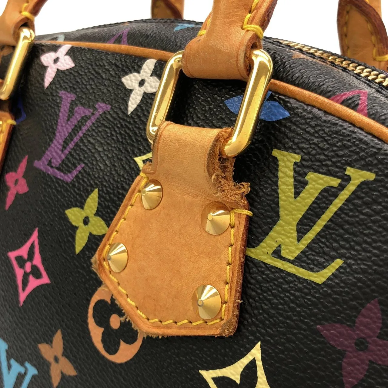 LOUIS VUITTON M92662 Handbag Canvas Multicolor 帆布 中古品B - 縮圖 6