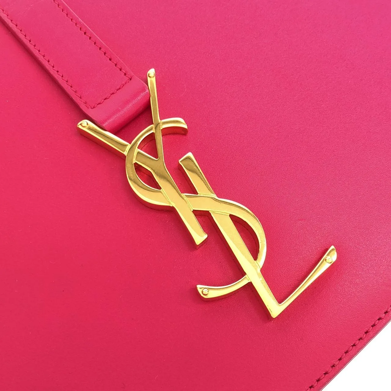 SAINT LAURENT 357403 C150J Shoulder Leather Pink Leather - Thumbnail 6