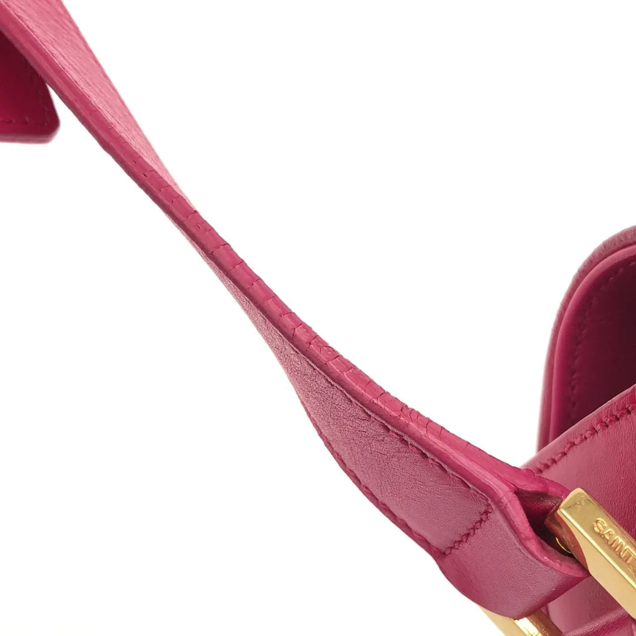 SAINT LAURENT 357403 C150J Shoulder Leather Pink Leather - Thumbnail 7