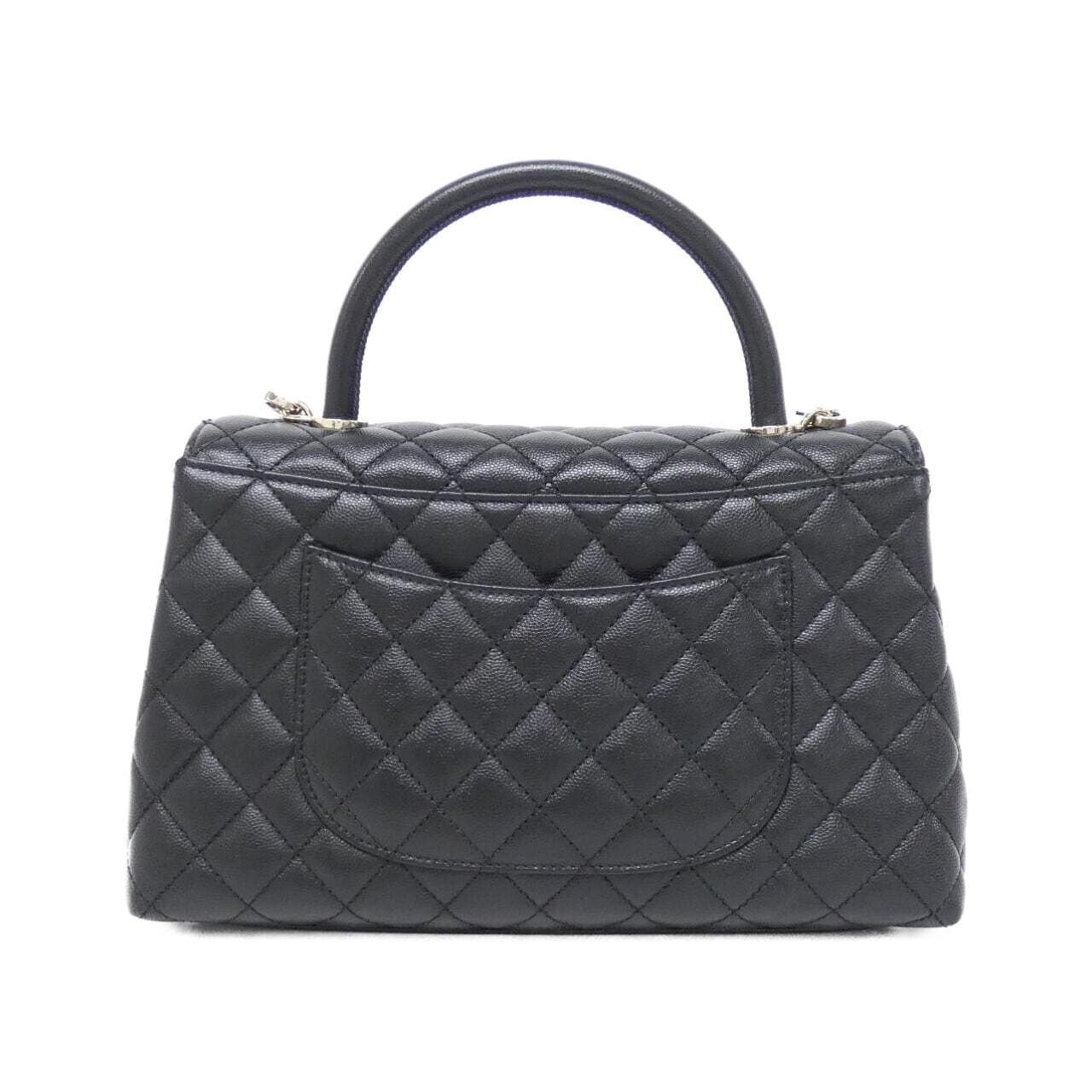 CHANEL Matelasse 92991 Bag Grained Calfskin 黑色 荔枝紋牛皮 中古品A - 縮圖 2