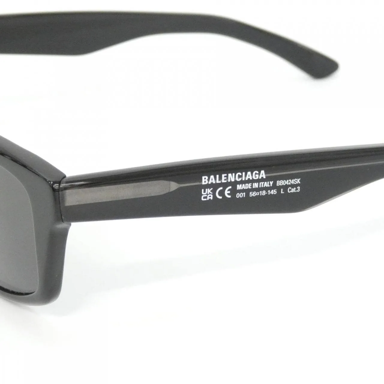 BALENCIAGA BB0424SK Sunglasses Black Rank A - Thumbnail 4