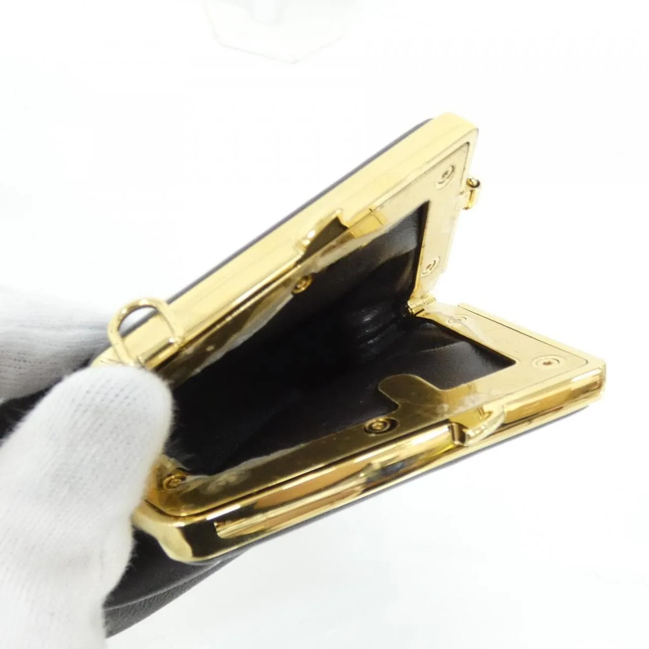 FENDI Fendi First 7AS051 ABVE Key Case Lambskin Brown Lambskin Rank A - Thumbnail 3