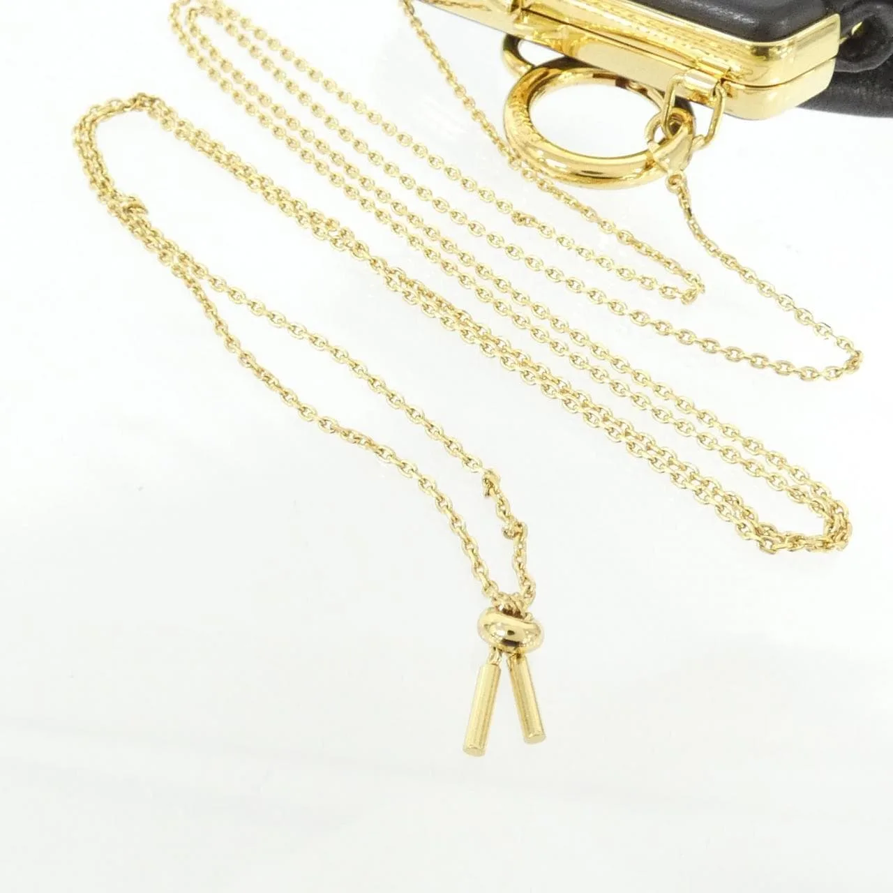 FENDI Fendi First 7AS051 ABVE Key Case Lambskin Brown Lambskin Rank A - Thumbnail 4