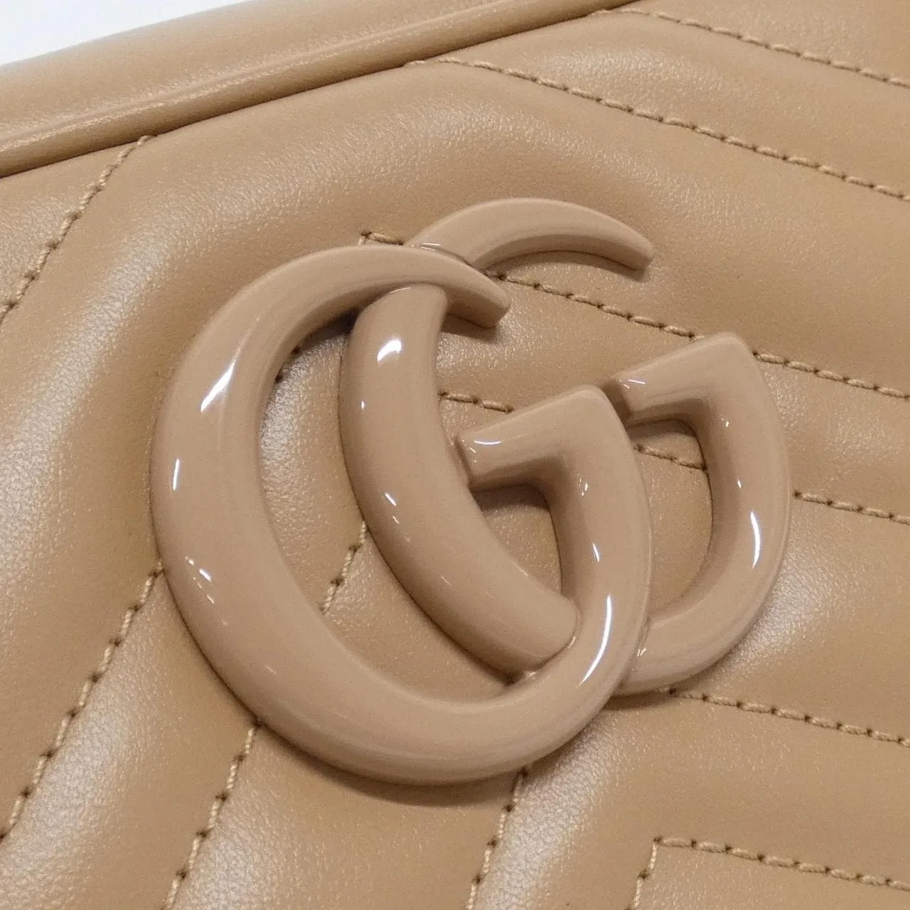 GUCCI Marmont 447632 DAAAJ Shoulder Leather Black Leather Rank A - Thumbnail 4