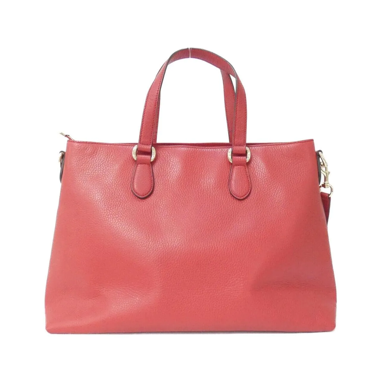 GUCCI GG Supreme 449643 CAO0G Handbag Leather 紅色 皮革 中古品A - 縮圖 2