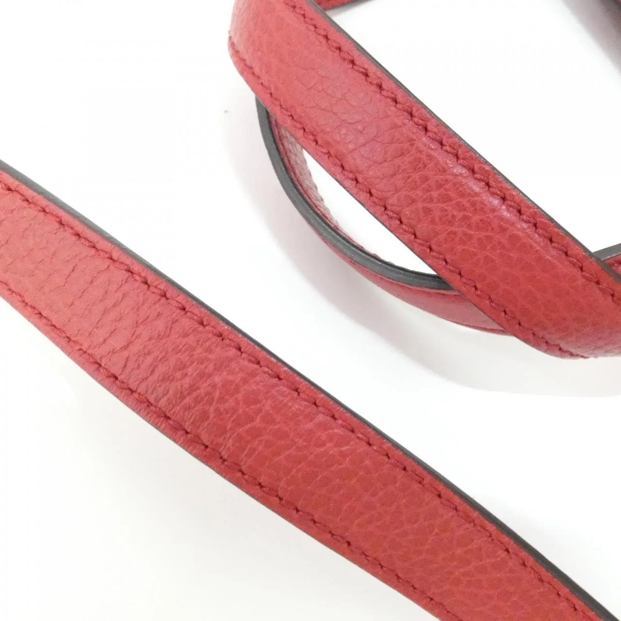 GUCCI GG Supreme 449643 CAO0G Handbag Leather 紅色 皮革 中古品A - 縮圖 5