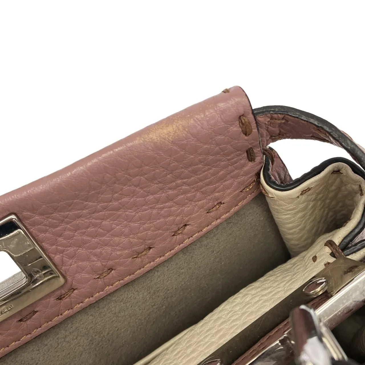 FENDI Peekaboo 8BN244 Q0J Handbag Black - Thumbnail 7