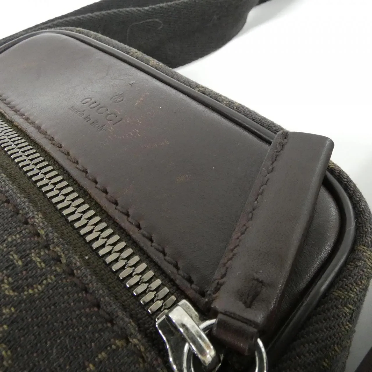 GUCCI 101680 Handbag Canvas Brown Canvas Rank B - Thumbnail 4