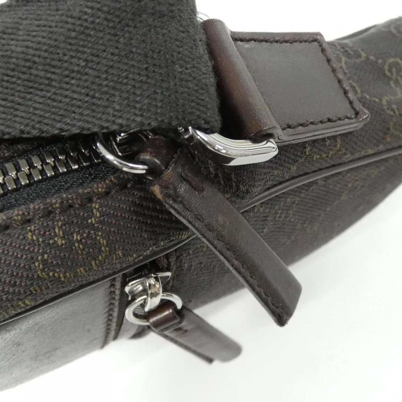 GUCCI 101680 Handbag Canvas Brown Canvas Rank B - Thumbnail 6