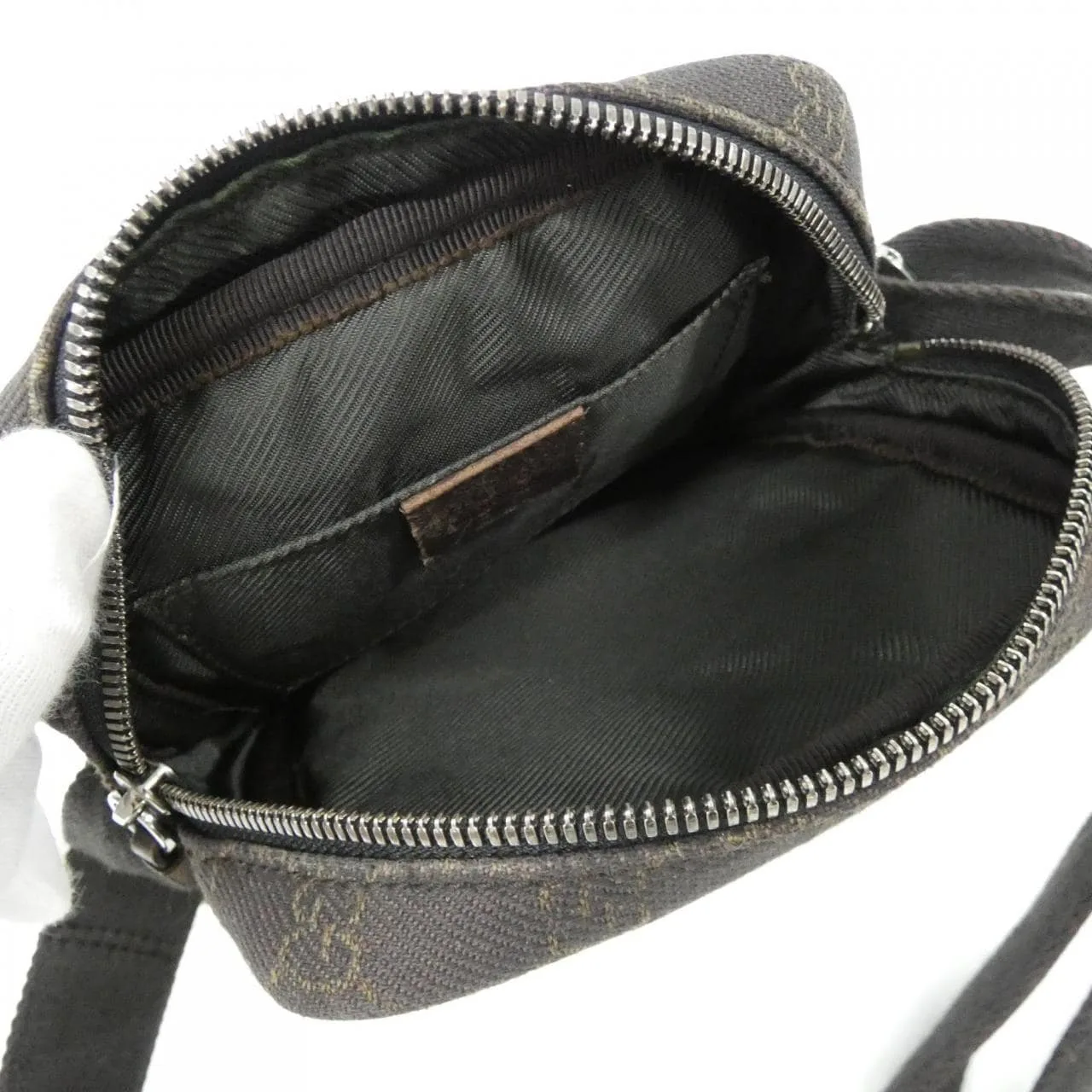 GUCCI 101680 Handbag Canvas Brown Canvas Rank B - Thumbnail 8