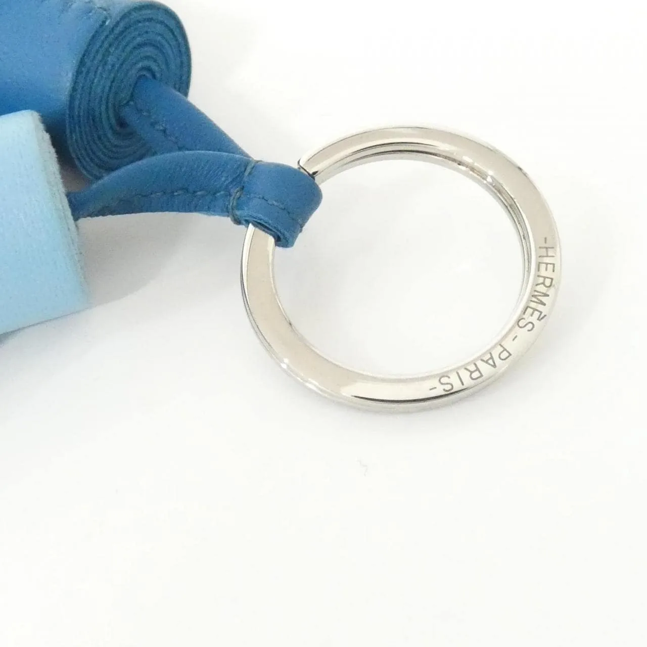 HERMES 077895CJ Key Case Blue Rank A - Thumbnail 7