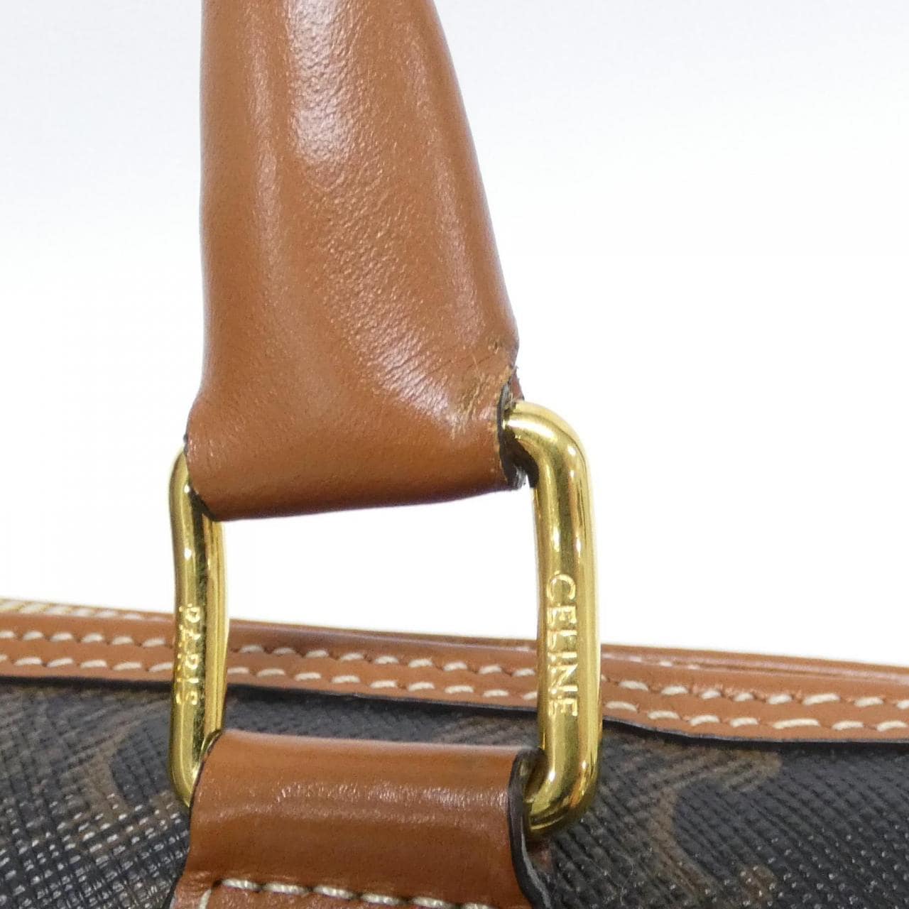 CELINE 197582CAS Boston Canvas 黑色 帆布 - 縮圖 4