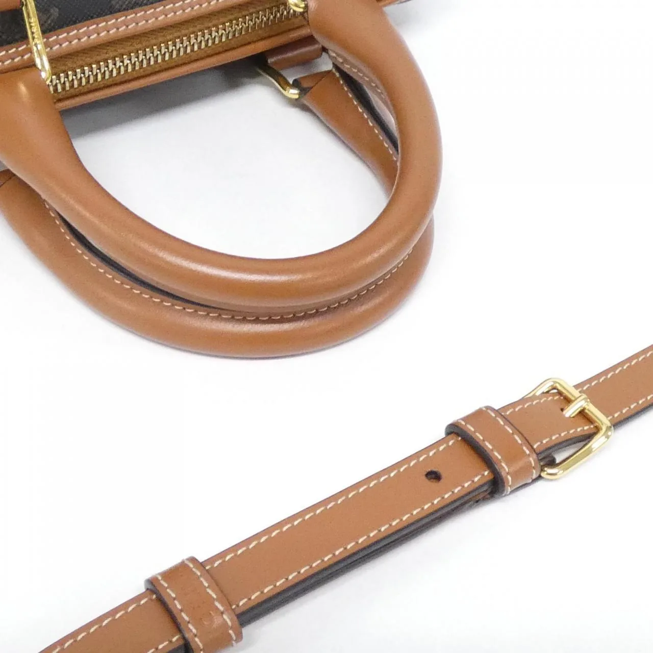 CELINE 197582CAS Boston Canvas 黑色 帆布 中古品A - 縮圖 5