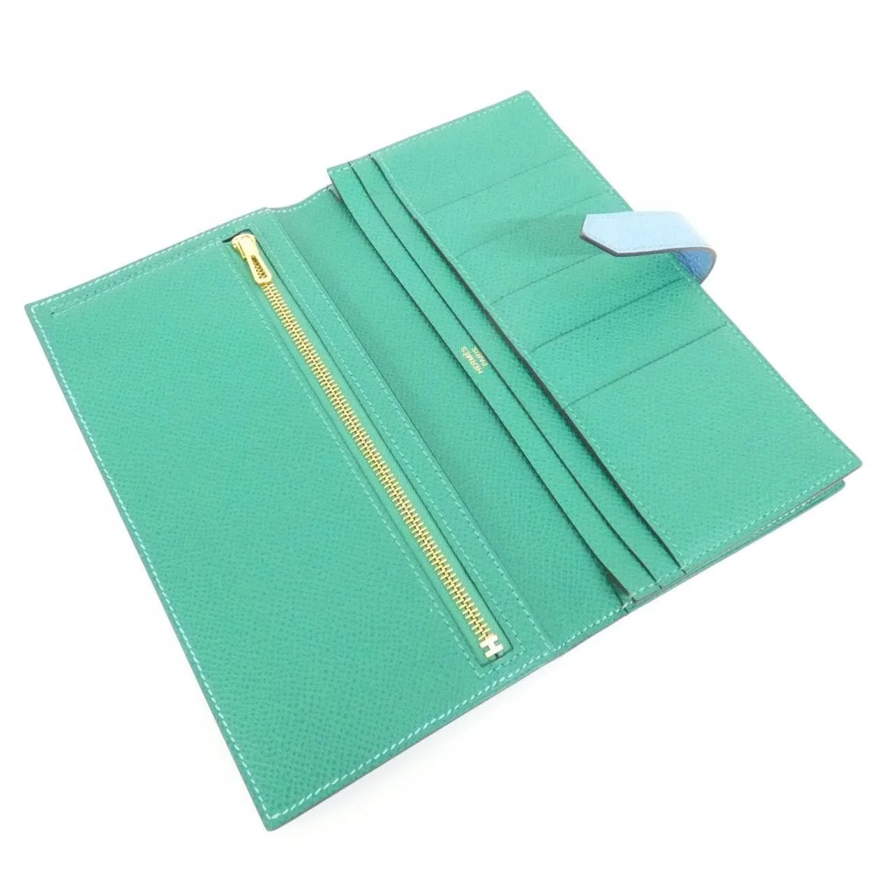 HERMES 073596CC Wallet Epsom Black Epsom Leather Rank B - Thumbnail 7