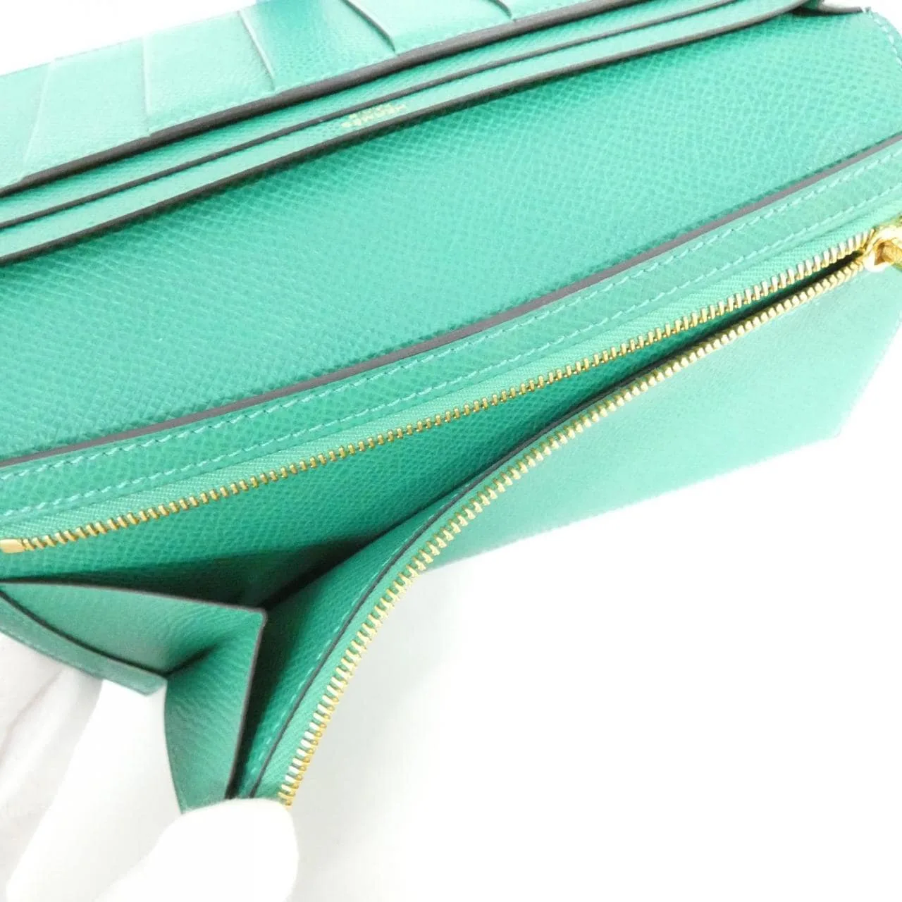 HERMES 073596CC Wallet Epsom Black Epsom Leather Rank B - Thumbnail 8