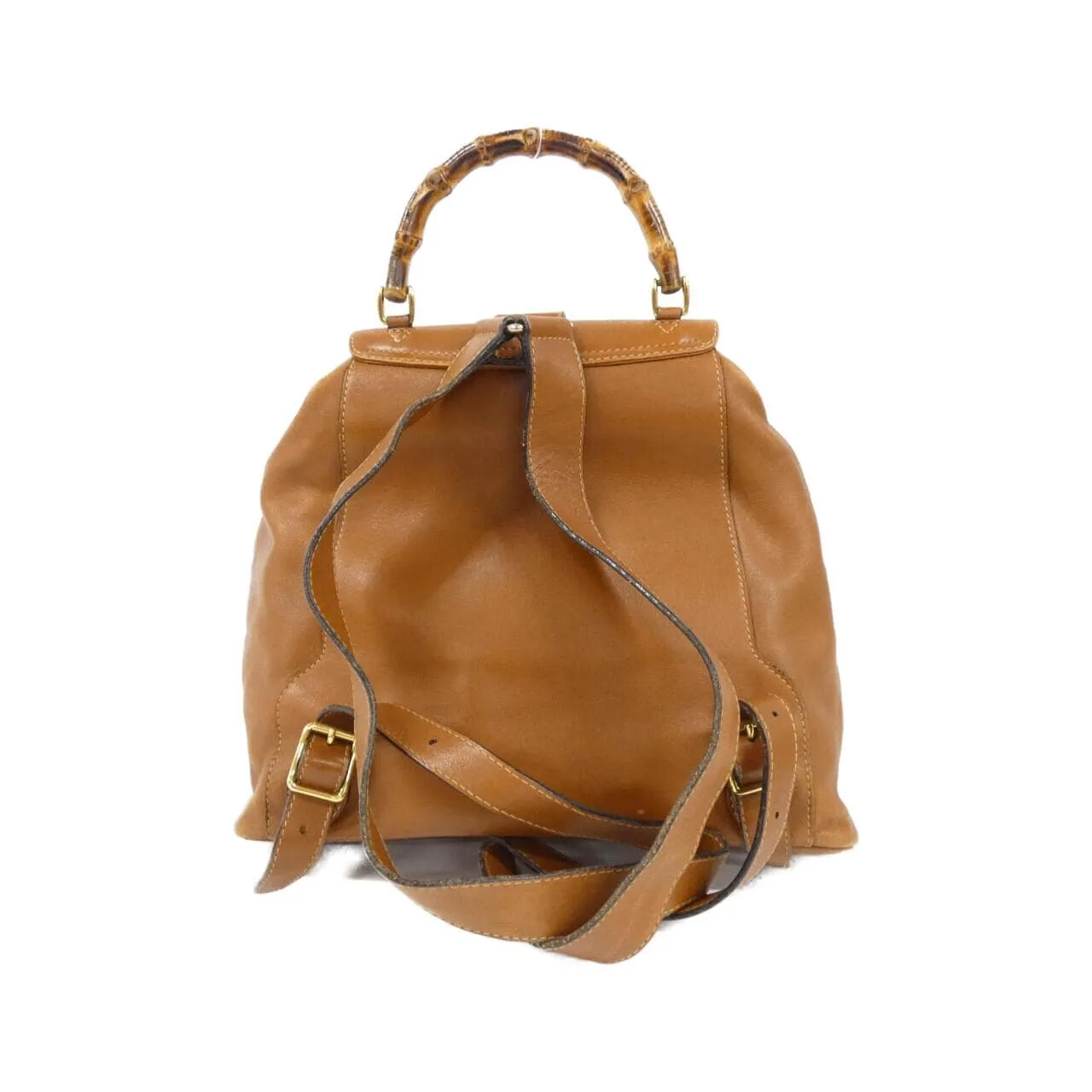 GUCCI 003 1998 Backpack Leather Brown Leather Rank B - Thumbnail 2