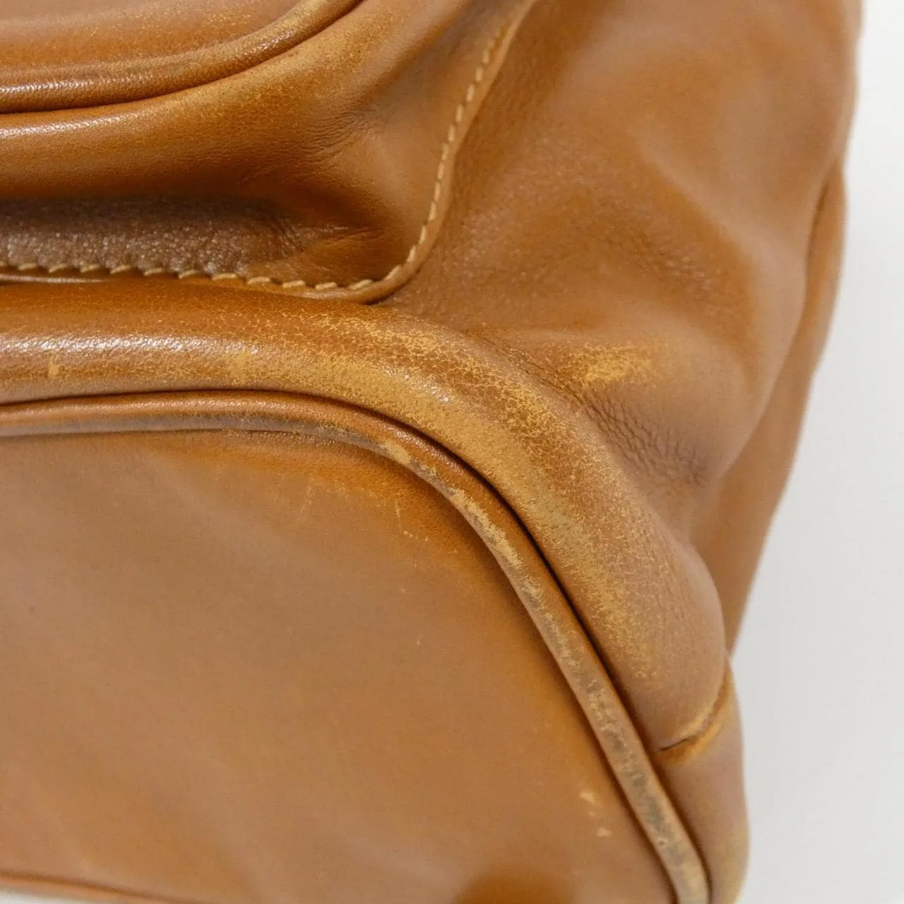 GUCCI 003 1998 Backpack Leather Brown Leather Rank B - Thumbnail 3