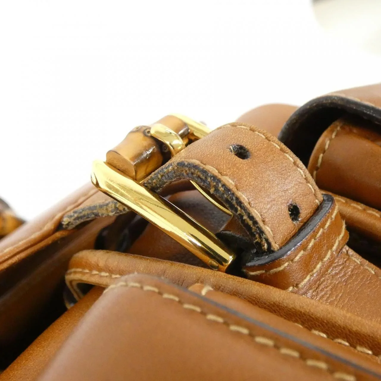 GUCCI 003 1998 Backpack Leather Brown Leather Rank B - Thumbnail 6