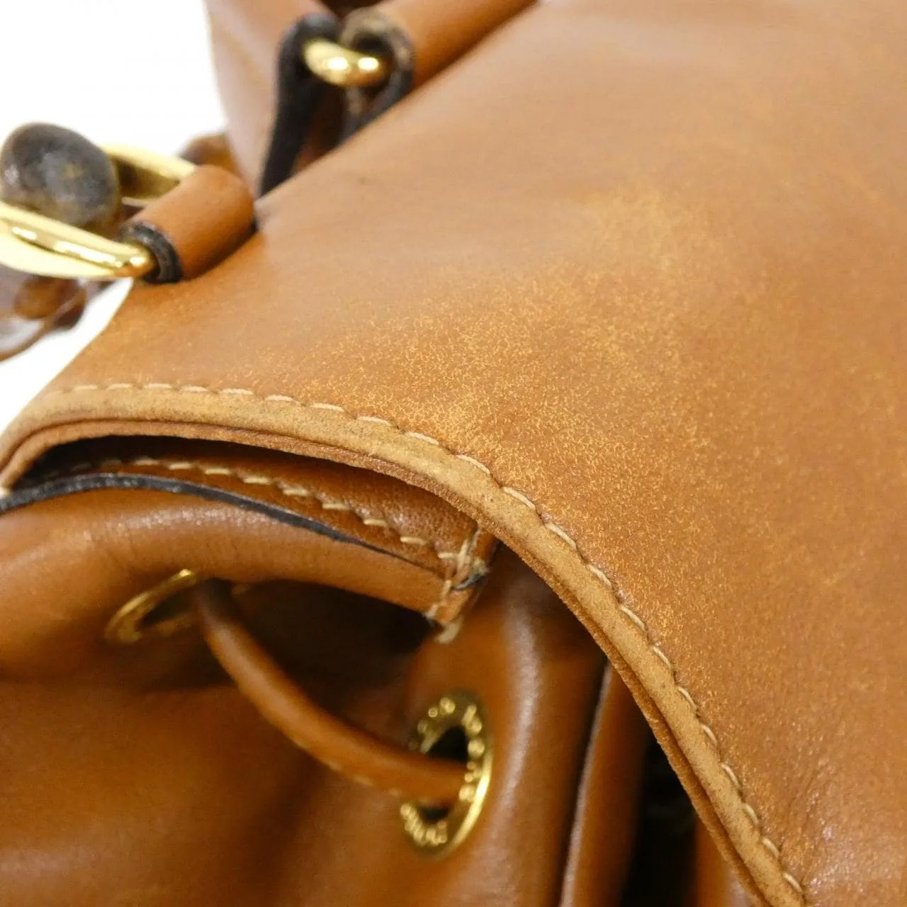 GUCCI 003 1998 Backpack Leather Brown Leather Rank B - Thumbnail 7