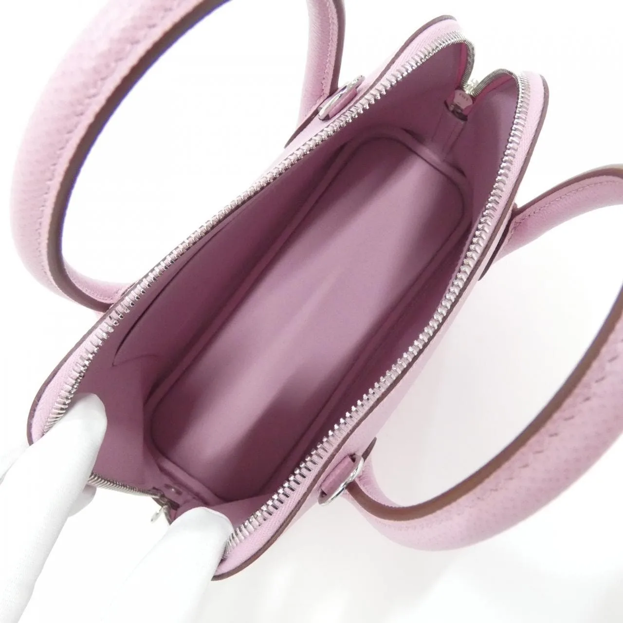 HERMES 082798CK Handbag Epsom Black Epsom Leather - Thumbnail 5