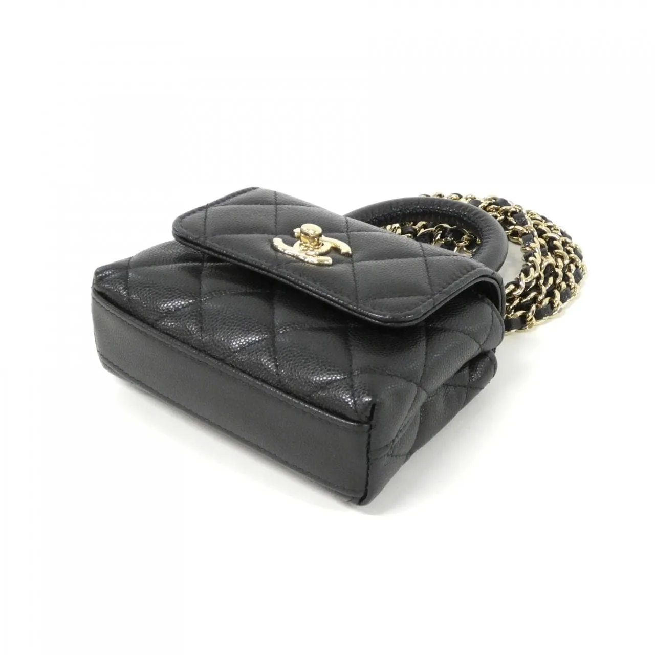 CHANEL AP4245 Wallet Grained Calfskin 黑色 荔枝紋牛皮 中古品A - 縮圖 3